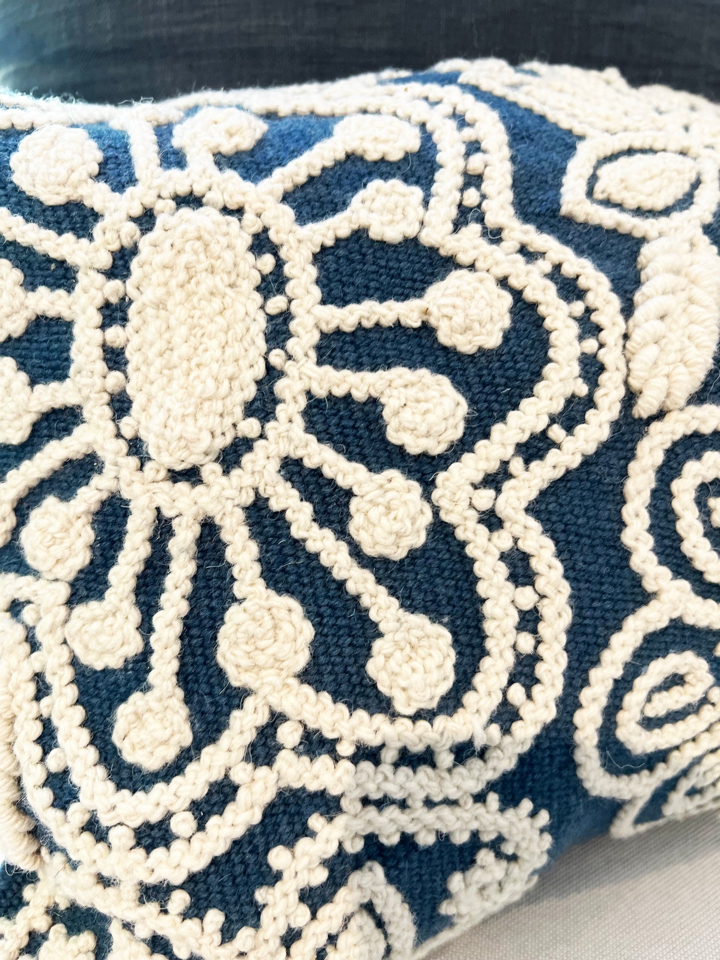 FUNDA COJÍN AYACUCHO AZUL